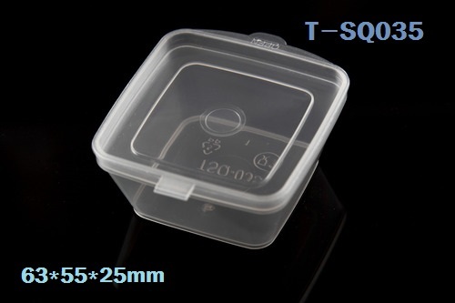 T-SQ035 원터치 사각투명용기 (PP내열) 투명 1,000개 세트 밥 반찬 과일 일회용 밀폐용기