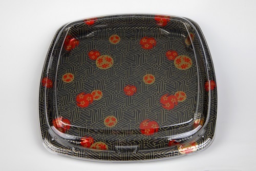 XYW-8130 꽃무늬 초밥 회용기 스시포장용기 300개